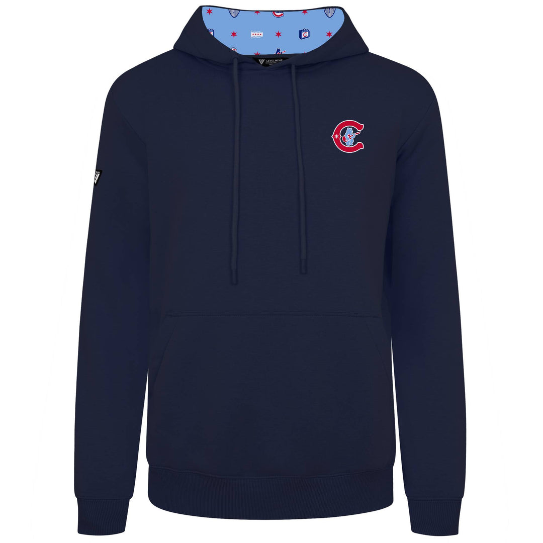 Chicago Cubs Guitar in C Podium Hoodie Navy by Levelwear Sweatshirts &amp; Hoodies Levelwear