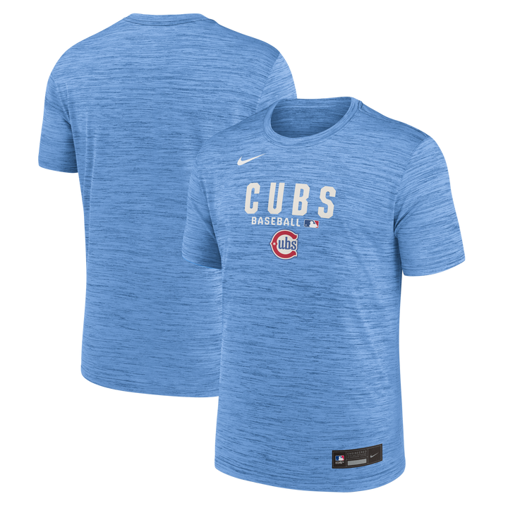 Chicago Cubs Authentic Collection 2026 Velocity Performance Tee Light Blue by Nike Shirts Nike