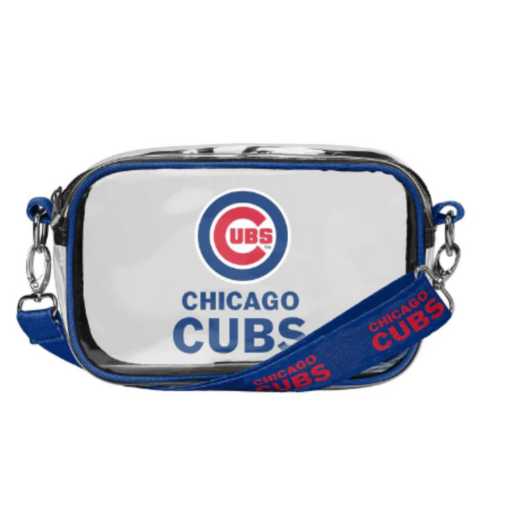 CHICAGO CUBS CLEAR CROSSBODY CAMERA BAG