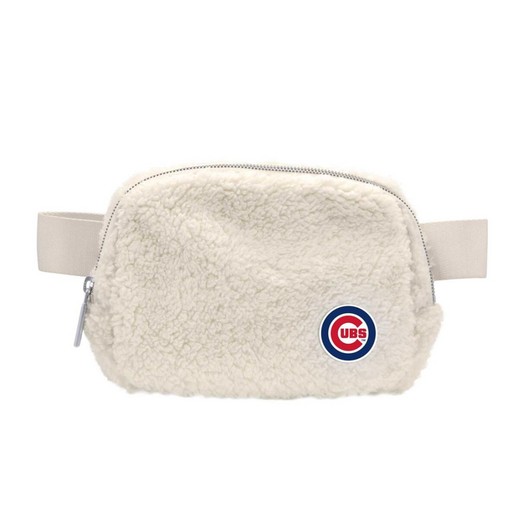 CHICAGO CUBS BULLSEYE LOGO SHERPA BELT BAG