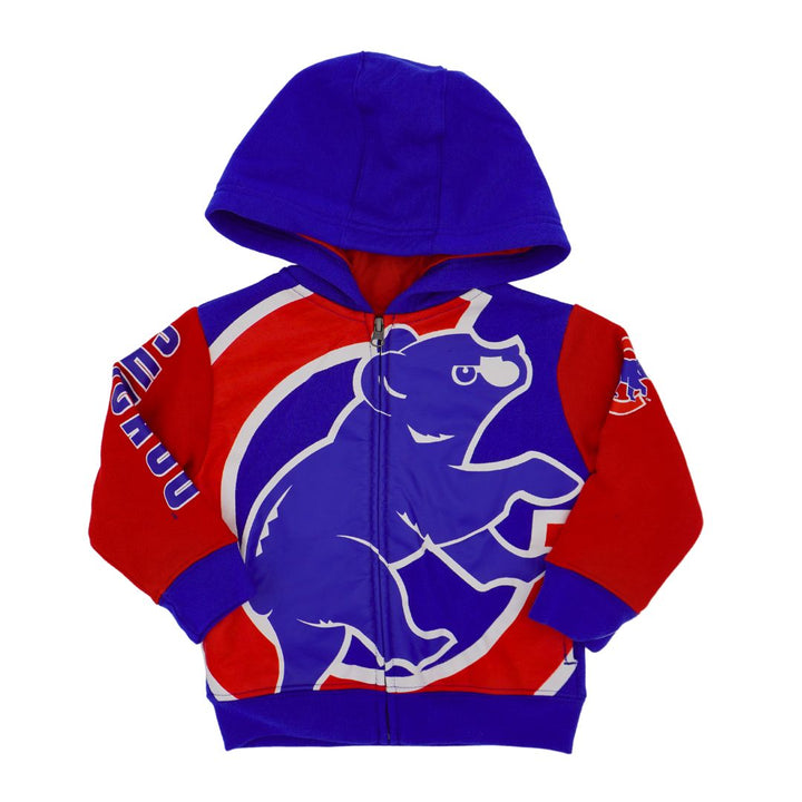 CHICAGO CUBS TODDLER TWO-TONE WALKING BEAR HOODIE