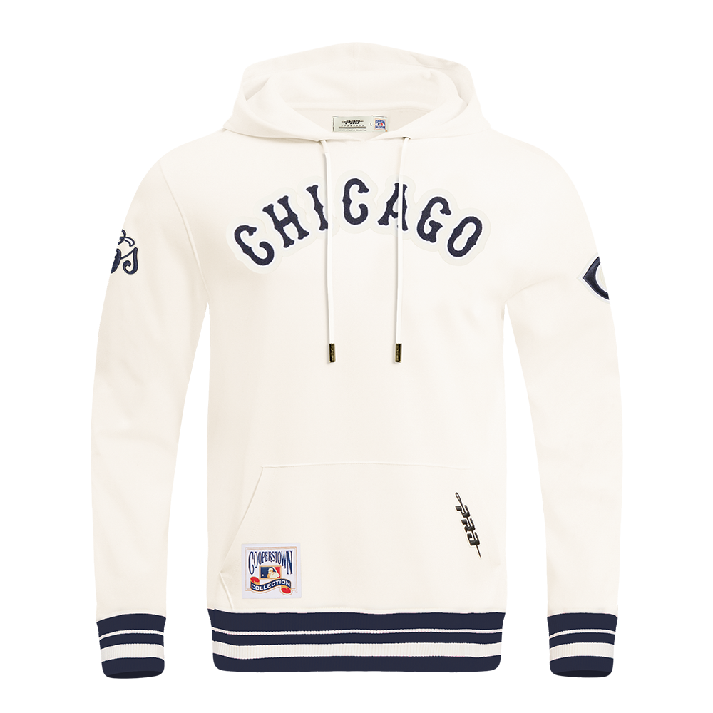 Chicago Cubs Retro Fleece Cream Hoodie by Pro Standard Sweatshirts & Hoodies PRO STANDARD