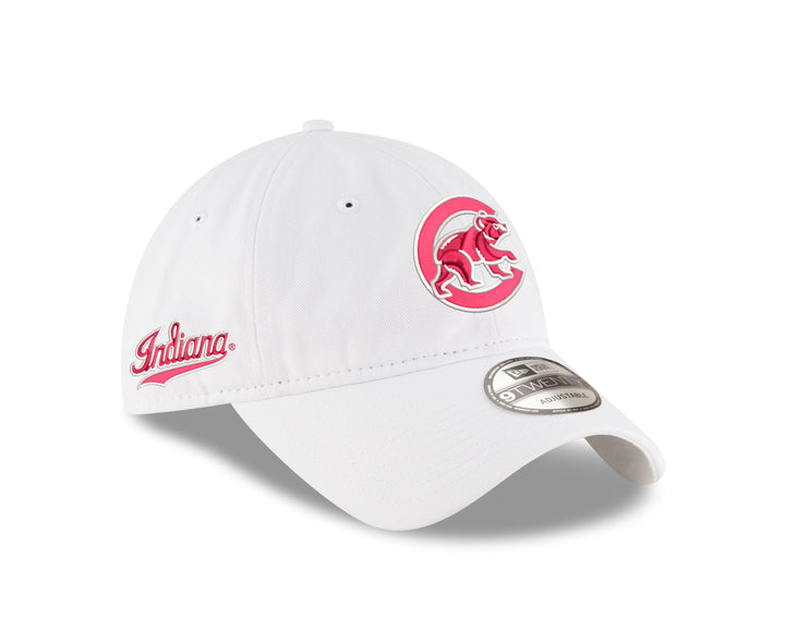 CHICAGO CUBS AND INDIANA UNIVERSITY NEW ERA WALKING BEAR ADJUSTABLE CAP