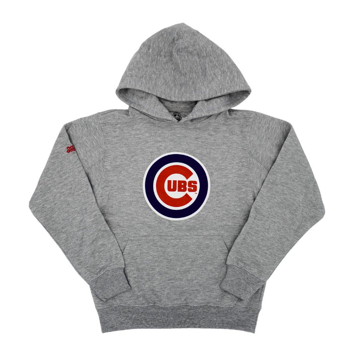 CHICAGO CUBS DYNASTY YOUTH BULLSEYE HEATHER GREY HOODIE