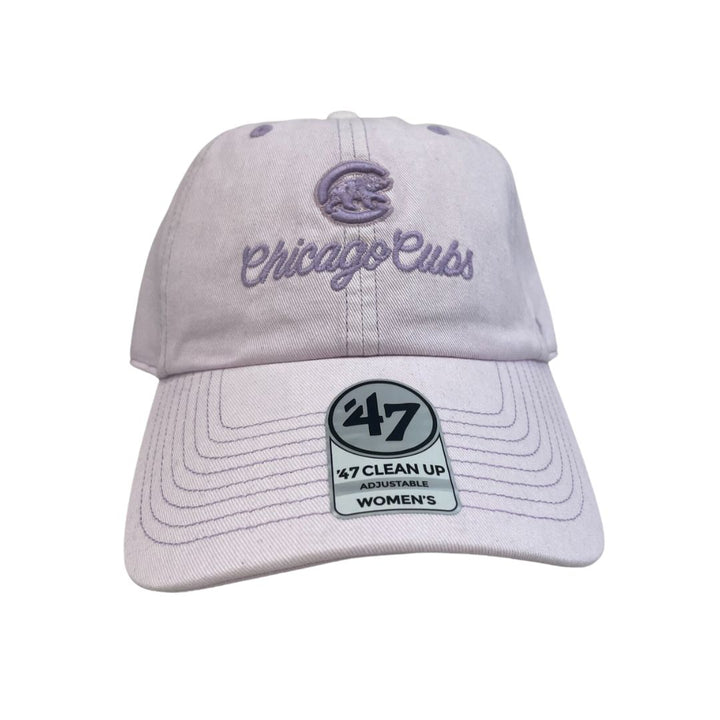 CHICAGO CUBS '47 WOMEN'S WALKING BEAR LOGO LAVENDER ADJUSTABLE CAP