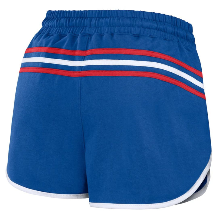 CHICAGO CUBS WEAR BY ERIN ANDREWS WOMEN'S WALKING BEAR LOGO ROYAL SHORTS