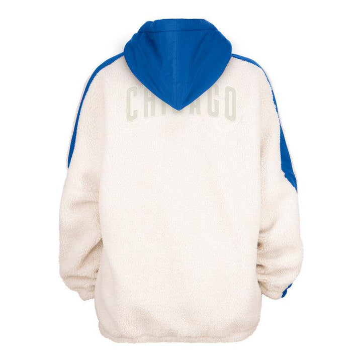 CHICAGO NEW ERA WOMEN'S HALF ZIP SHERPA HOODIE