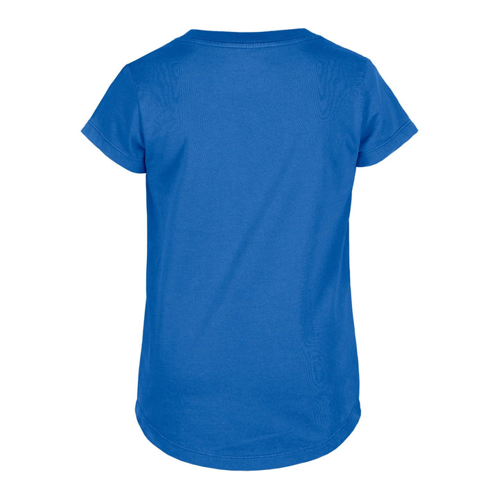 Chicago Cubs New Era Youth Star Script Royal Blue V-neck Tee