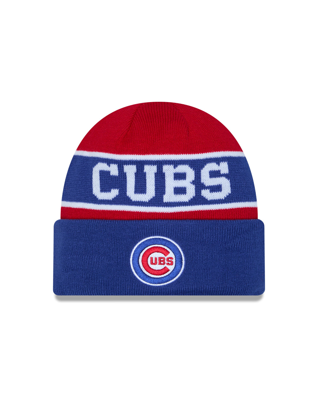 Chicago Cubs Youth Logo Reverse Knit Royal Red by New Era Knits NEW ERA CAP COMPANY INC