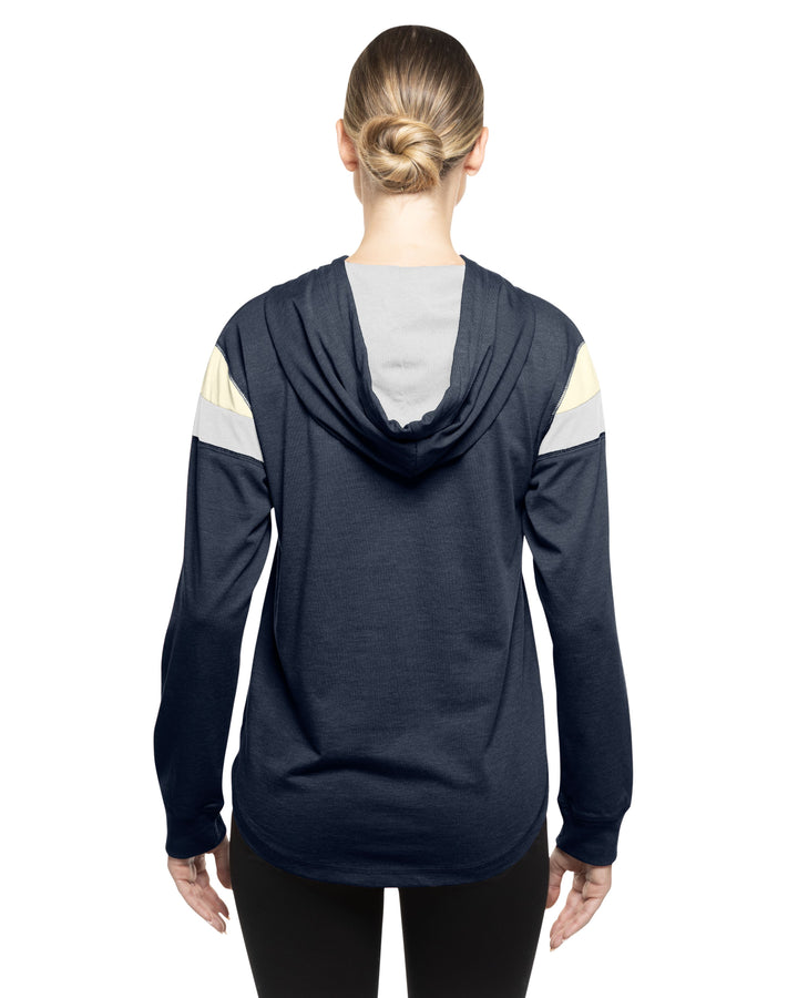 Chicago Cubs 1914 Throwback Navy Women's Raglan Hoodie by New Era Sweatshirts & Hoodies NEW ERA CAP COMPANY