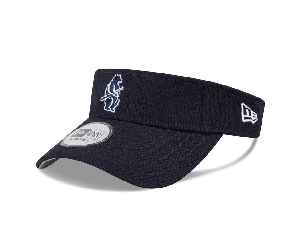 Chicago Cubs 1914 Structured Low Profile Navy Visor by New Era CAPS Ivy Shop