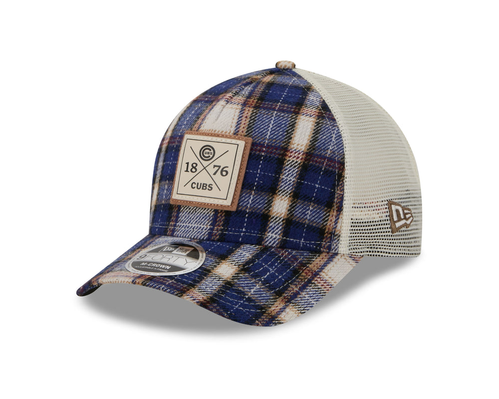 Chicago Cubs Plaid Patch Adjustable Cap by New Era CAPS Ivy Shop