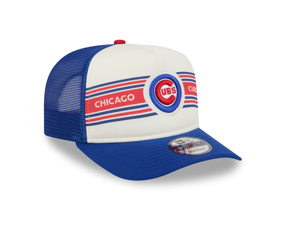 Chicago Cubs Logo Banner 950 Adjustable Cap White Blue by New Era Caps NEW ERA CAP COMPANY INC