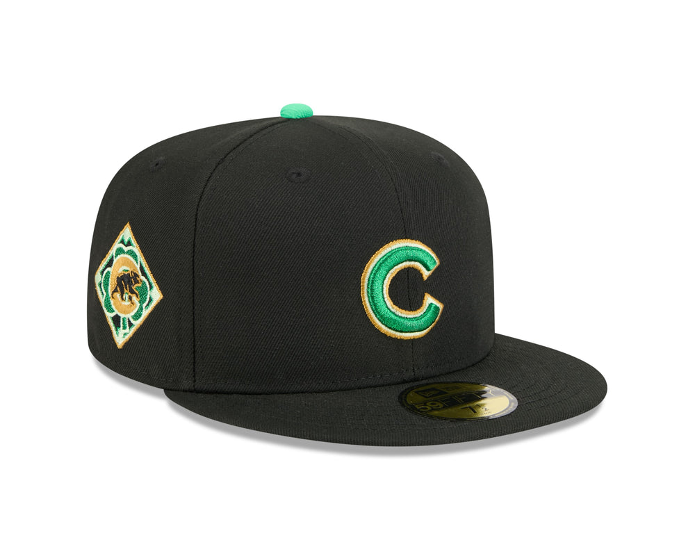 Chicago Cubs 2026 St. Patrick's Day Black 59FIFTY Fitted Cap by New Era - Ivy Shop