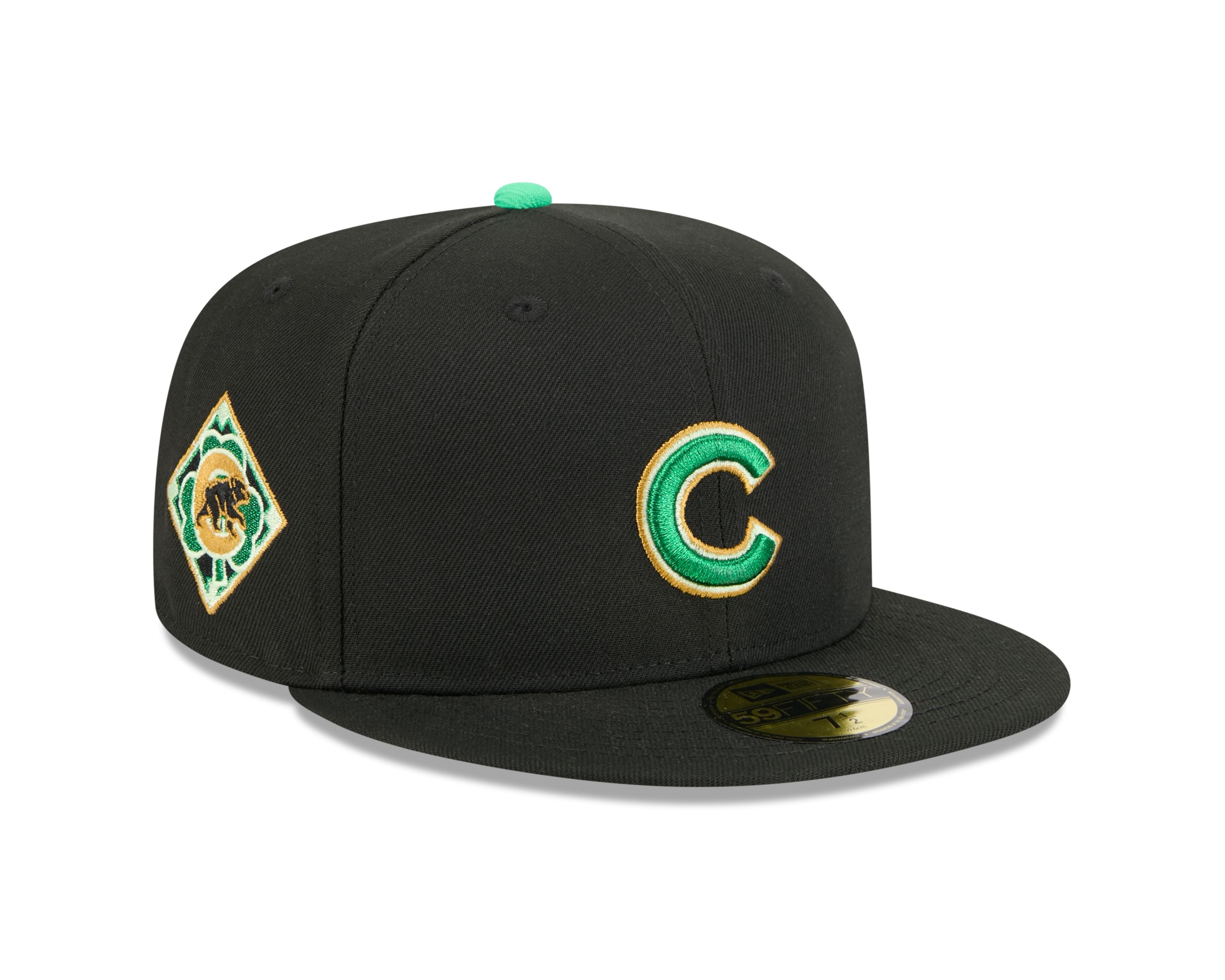 Chicago Cubs 2026 St. Patrick's Day Black 59FIFTY Fitted Cap by New Era Caps New Era