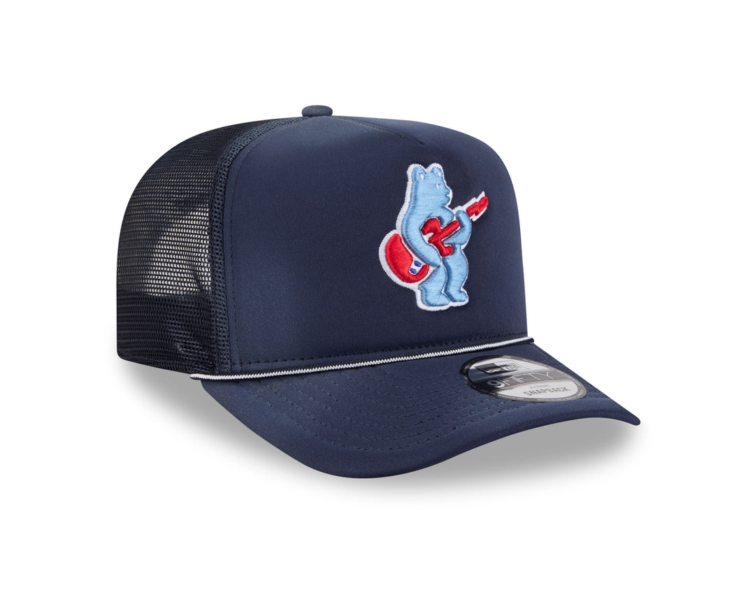Chicago Cubs Blues Alternate Bear Worn Trucker 9FIFTY Snapback Cap Navy by New Era Caps New Era