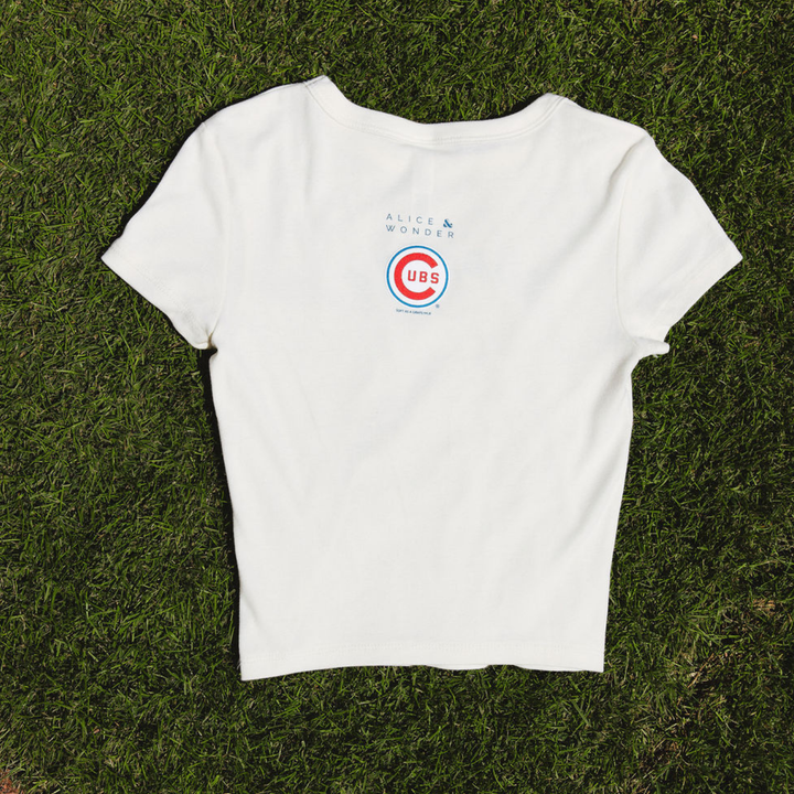 Chicago Cubs x Alice &amp; Wonder Cubbies Baby Tee — Cream