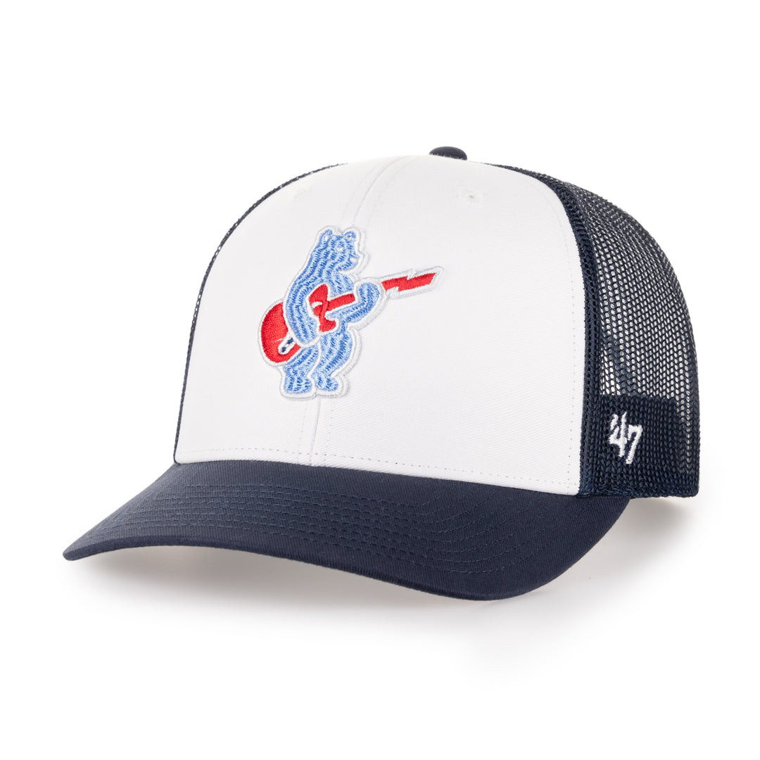 Chicago Cubs Blues Bear Freshman Trucker Cap by '47 Brand Caps TWINS ENTERPRISE INC