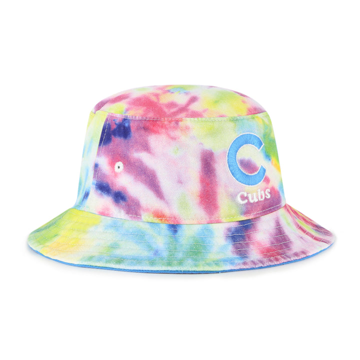 CHICAGO CUBS '47 YOUTH C LOGO TIE DYE BUCKET HAT