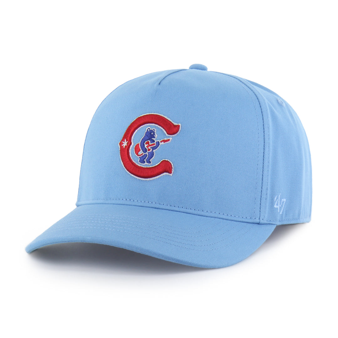 Chicago Cubs Blues Bear Script Hitch Cap by '47 Brand Caps TWINS ENTERPRISE INC