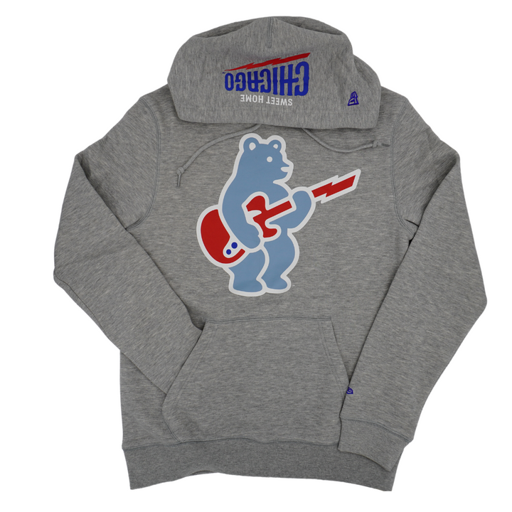 Chicago Cubs Blues Alternate Bear Unisex Gray Hoodie by New Era Sweatshirts & Hoodies NEW ERA CAP COMPANY INC