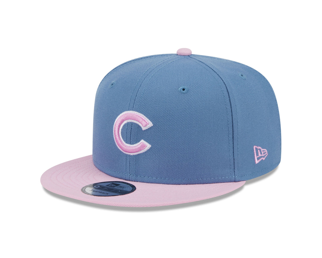 CHICAGO CUBS NEW ERA YOUTH TEAL AND PINK SNAPBACK CAP