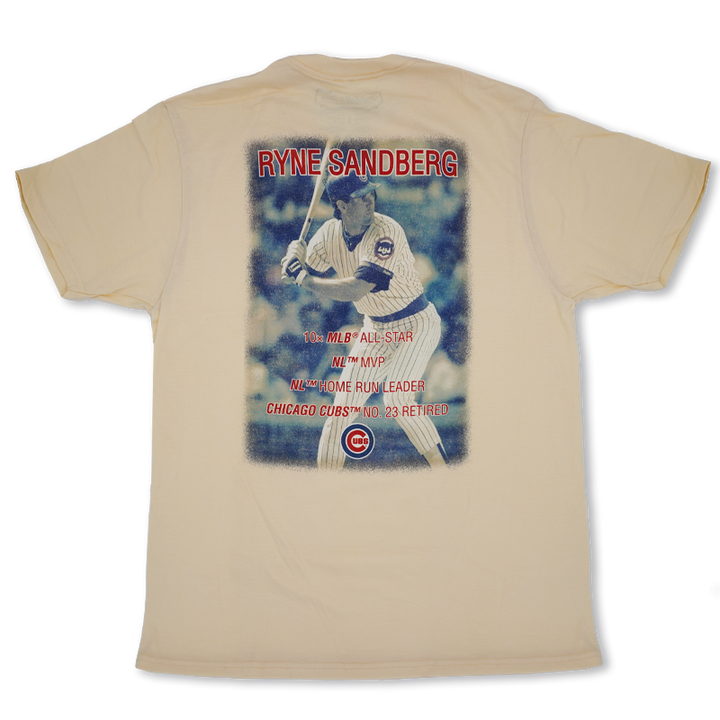 CHICAGO CUBS MITCHELL & NESS MEN'S TAN RYNE SANDBERG TEE