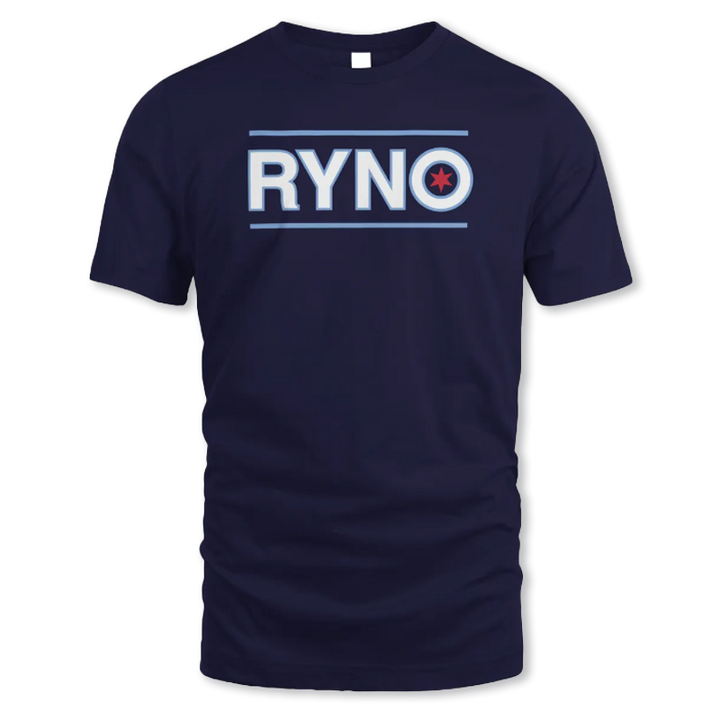 CHICAGO CUBS MEN'S NAVY WRIGLEYVILLE SANDBERG RYNO TEE