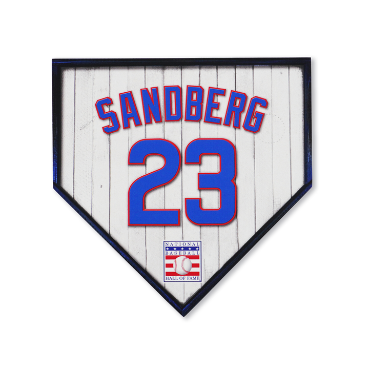 CHICAGO CUBS RYNE SANDBERG 10 INCH REPLICA HOMEPLATE