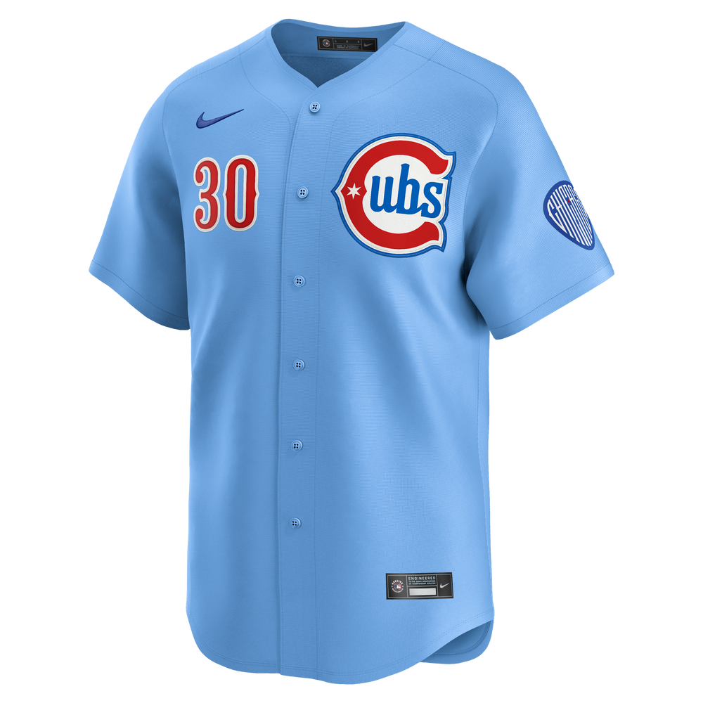 Chicago Cubs Kyle Tucker Blues Alternate Limited Baby Blue Jersey by Nike Jerseys NIKE