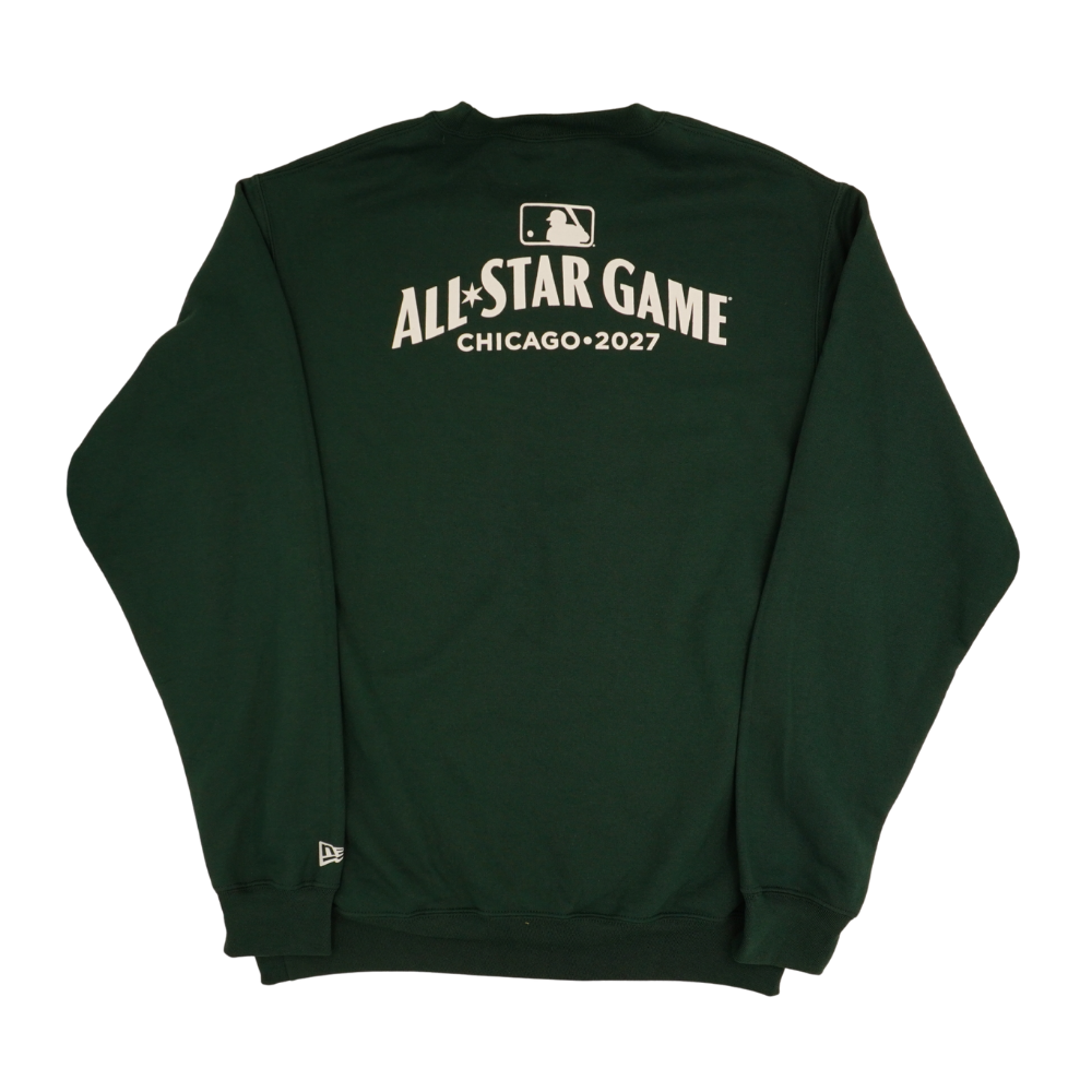 Chicago Cubs 2027 All-Star Game Green Clock Crew Sweatshirt by New Era Sweatshirts &amp; Hoodies NEW ERA CAP COMPANY