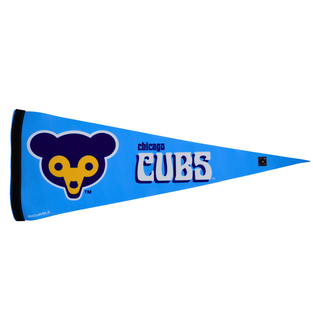 Chicago Cubs 1969 Logo Premium Pennant in Light Blue by WinCraft Flags &amp; Pennants WINCRAFT INCORPORATED