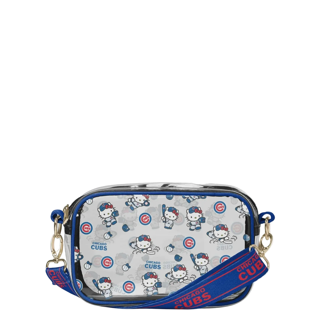 Chicago Cubs x Hello Kitty Clear Crossbody Bag by Forever Collectibles Bags FOREVER COLLECTIBLES