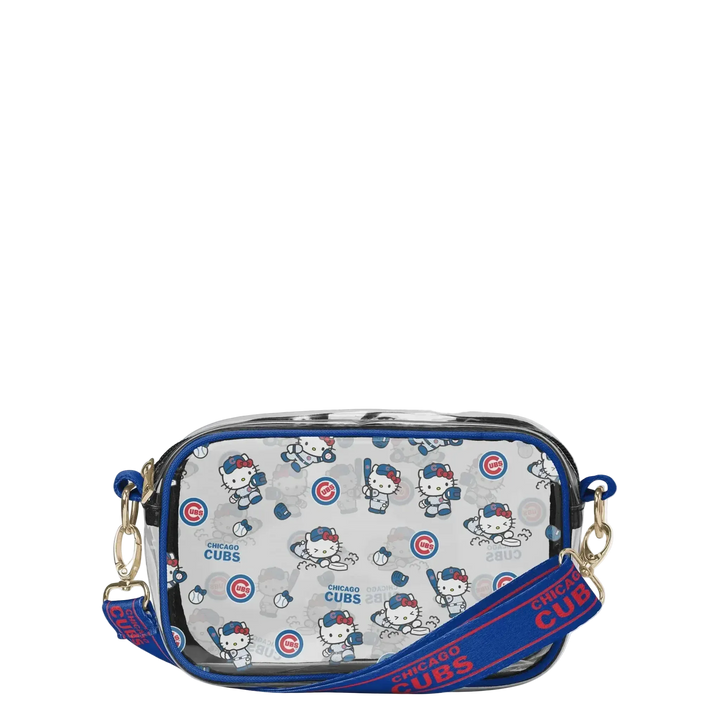 Chicago Cubs x Hello Kitty Clear Crossbody Bag by Forever Collectibles Bags FOREVER COLLECTIBLES