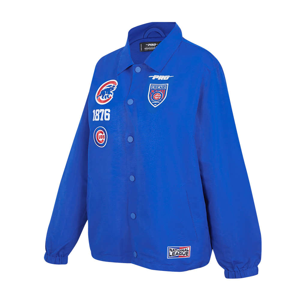 CHICAGO CUBS PRO STANDARD MEN'S FAST LANE COACH JACKET