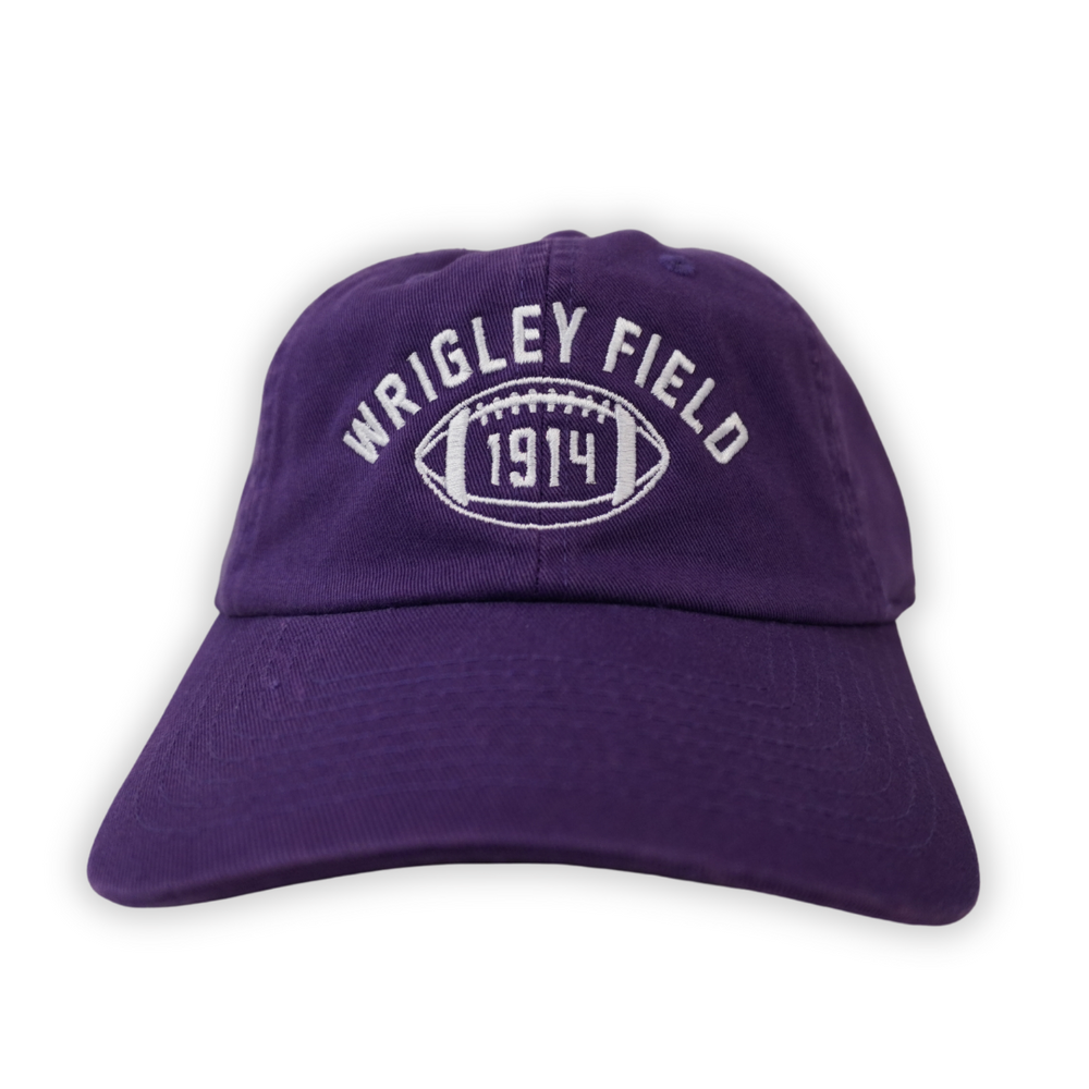 Wrigley Field 1914 Football Adjustable Purple Cap Caps AMERICAN NEEDLE