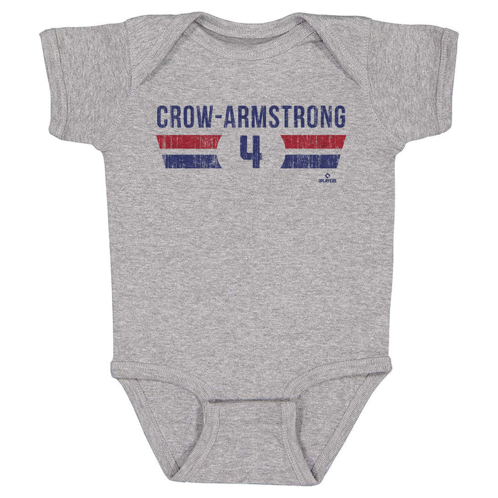 Chicago Cubs Pete Crow-Armstrong Font Onesie Kids Baby Onesie 500 LEVEL
