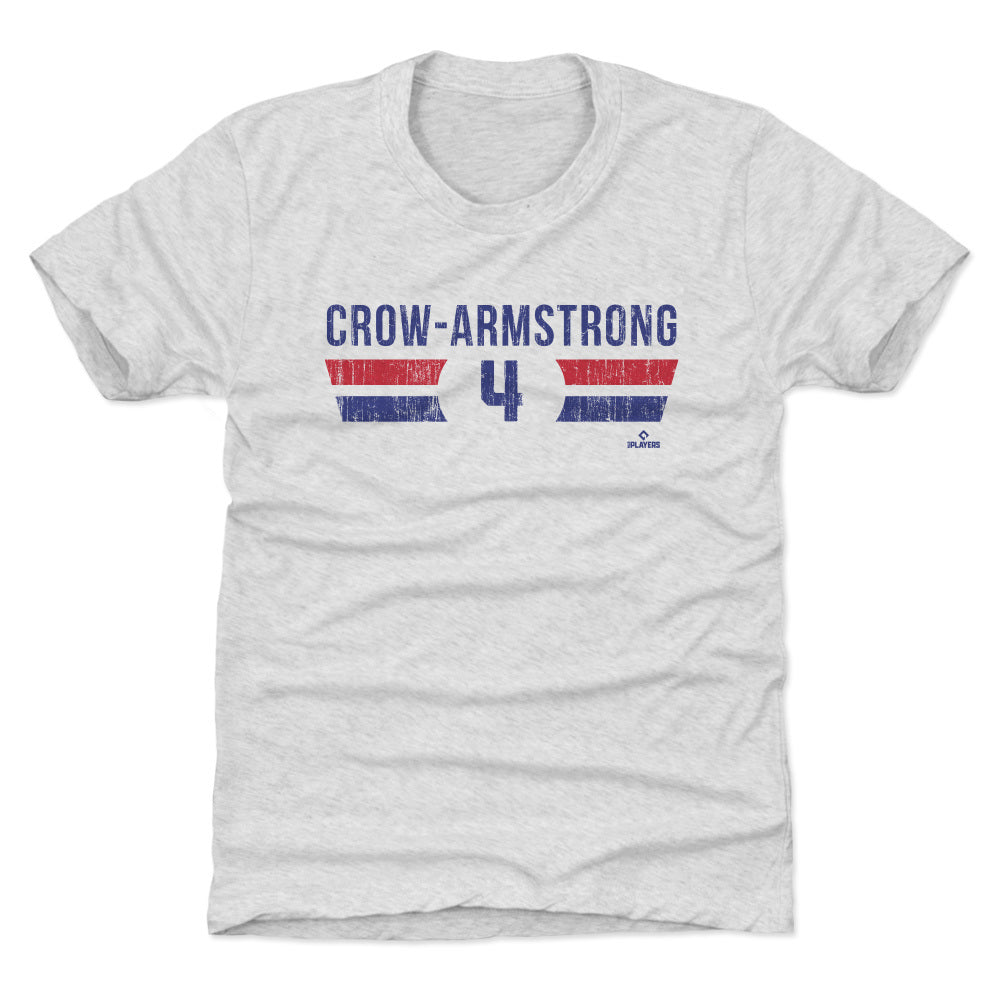 Chicago Cubs Pete Crow-Armstrong Retro Arc Youth T-Shirt Kids T-Shirt 500 LEVEL