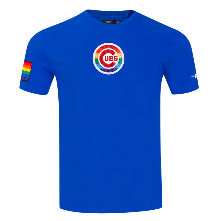 Chicago Cubs Rainbow Bullseye Pride Tee in Royal Blue by Pro Standard
