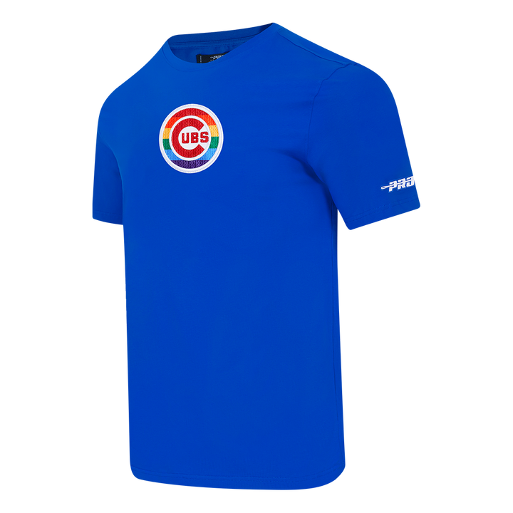 Chicago Cubs Rainbow Bullseye Pride Tee in Royal Blue by Pro Standard