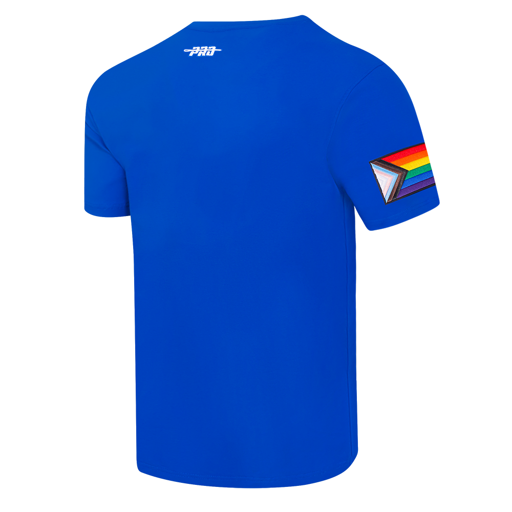 Chicago Cubs Rainbow Bullseye Pride Tee in Royal Blue by Pro Standard