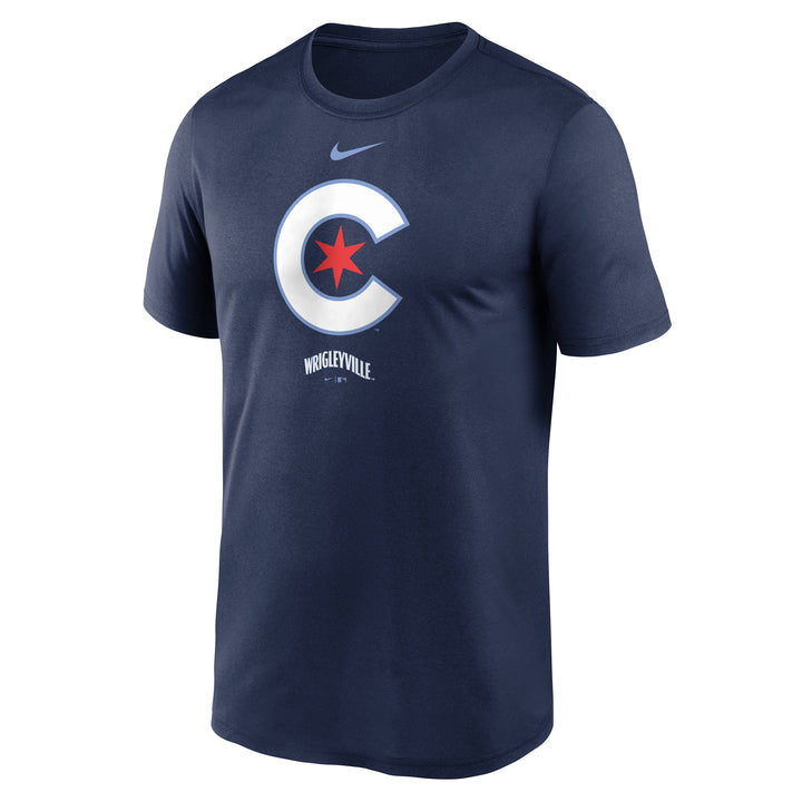 CHICAGO CUBS NIKE MEN'S CITY CONNECT NAVY GRAPHIC TEE