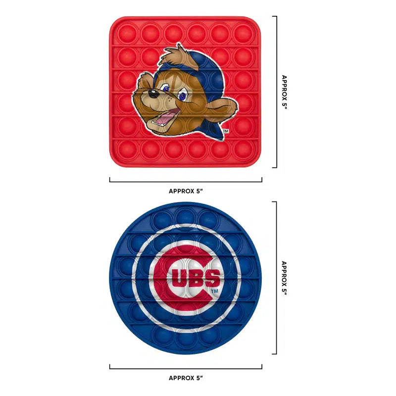 CHICAGO CUBS CLARK BULLSEYE 2 PACK PUSH-ITZ FIDGETS