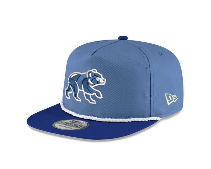 CHICAGO CUBS NEW ERA WALKING BEAR TWO TONE BLUE GOLFER CAP