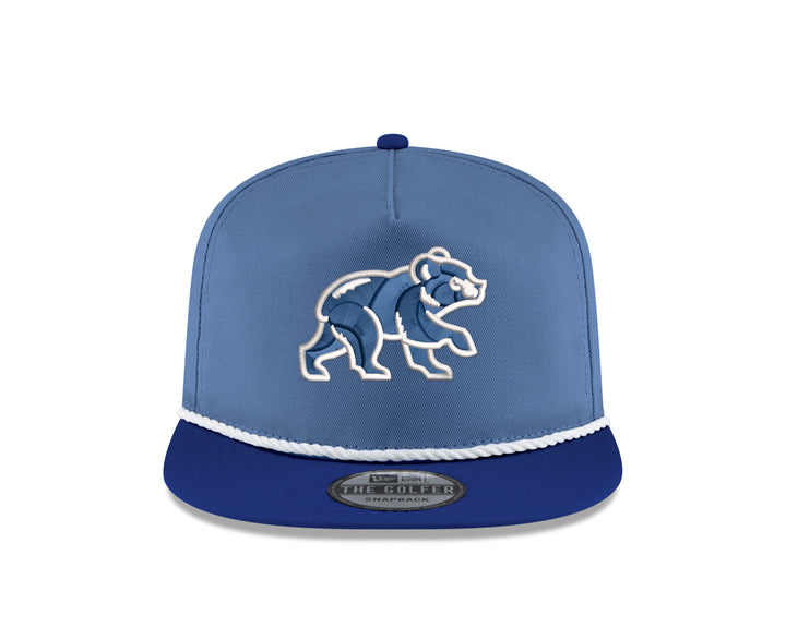 CHICAGO CUBS NEW ERA WALKING BEAR TWO TONE BLUE GOLFER CAP