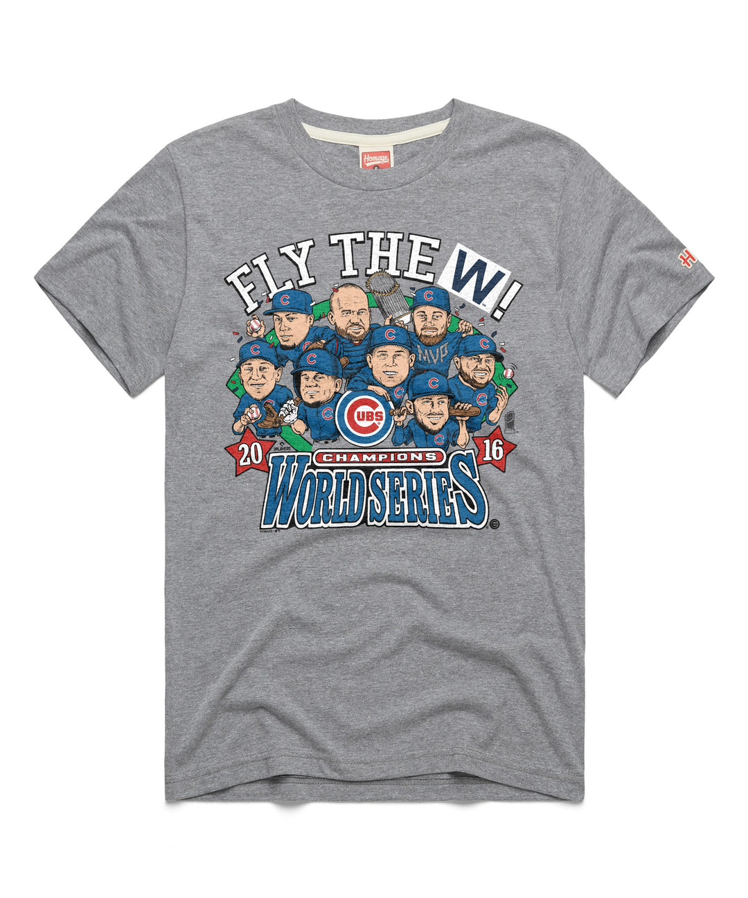 Chicago Cubs 2016 World Series Caricature Tee by Homage