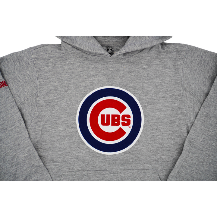 CHICAGO CUBS DYNASTY YOUTH BULLSEYE HEATHER GREY HOODIE