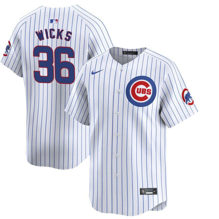 CHICAGO CUBS NIKE MEN'S JORDAN WICKS HOME LIMITED JERSEY