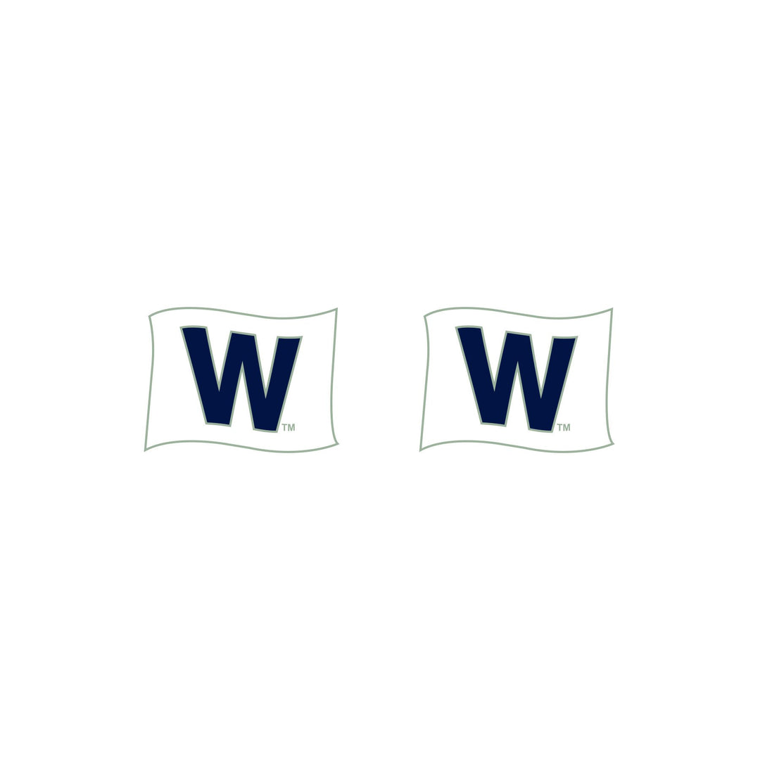 W FLAG CHICAGO CUBS EARRINGS - Ivy Shop
