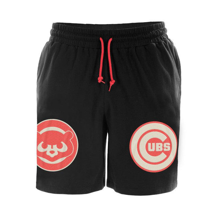 CHICAGO CUBS NEW ERA MEN'S COLOR PACK BLACK AND ORANGE SHORTS